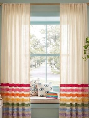 PB Teen Pottery Barn Casa Siesta Sheer Curtain NEW!